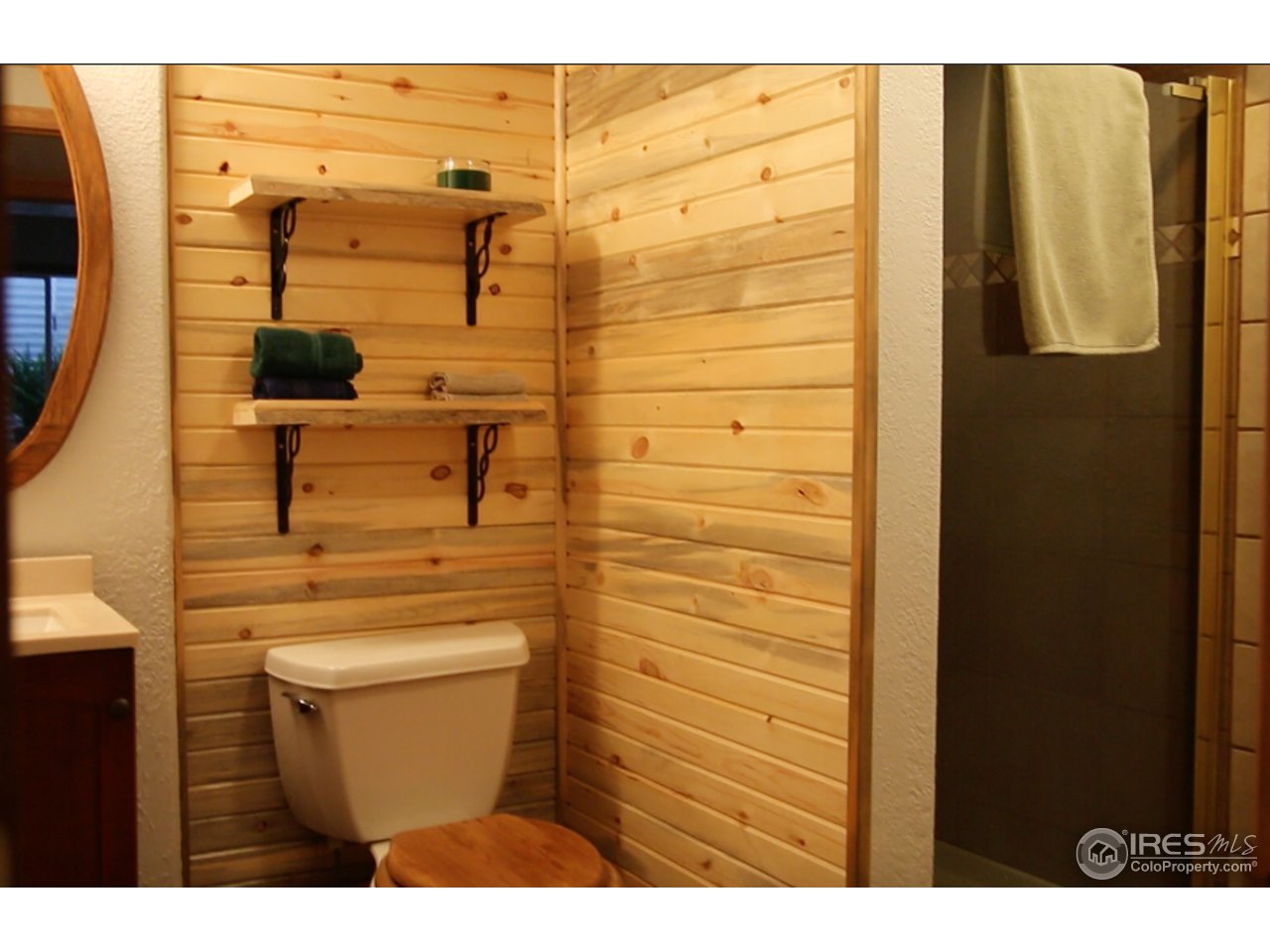 164 Button Rock Road Lyons, CO 80540 - Photo 20 of 23 a bathroom with a toilet and a shower