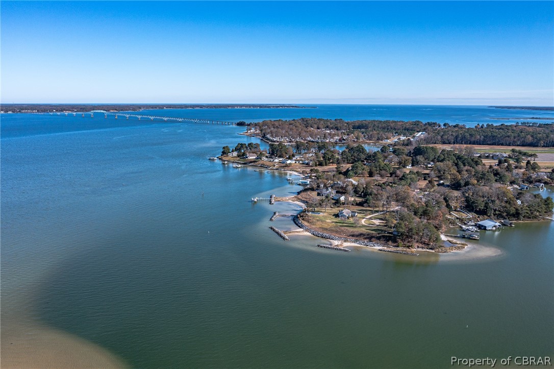 549 Long Point Lane Topping, VA 23169 - Photo 42 of 48 Aerial View of Meacham's Creek, Rappahannock River, Norris Bridge, and Chesapeake Bay