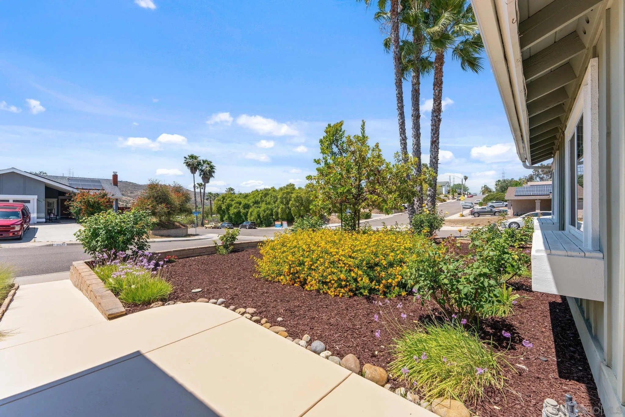 10565 Strathmore Drive Santee, CA 92071 - Photo 48 of 59 a view of a yard with plants and a fountain