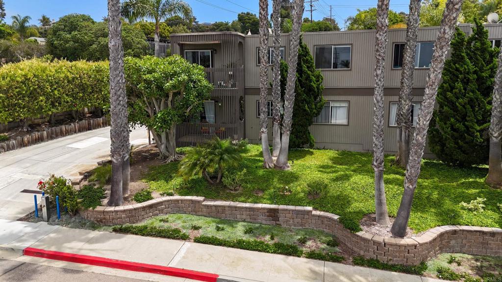 155 Rosebay Drive, Unit 31 Encinitas, CA 92024 - Photo 31 of 31 a view of backyard with potted plants and a large tree
