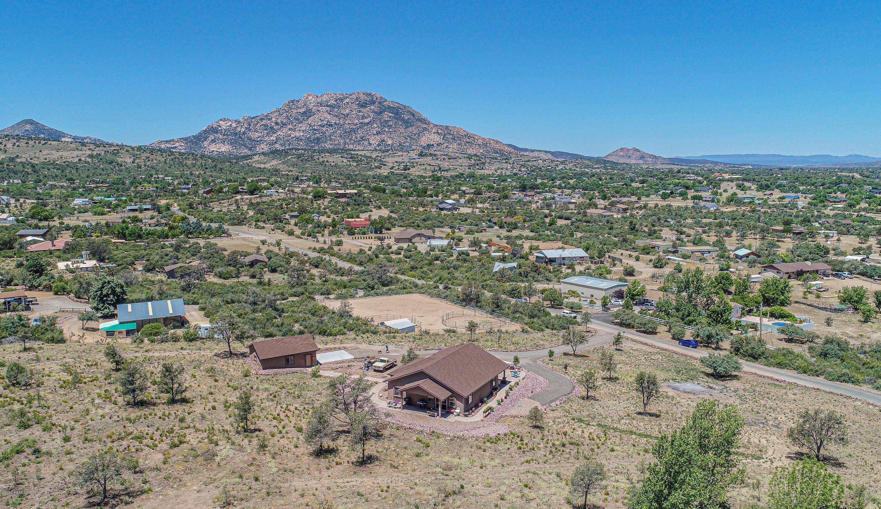 1275 West Cliff Rose Road Prescott, AZ 86305 - Photo 33 of 38 Aerial of Williamson Valley Home