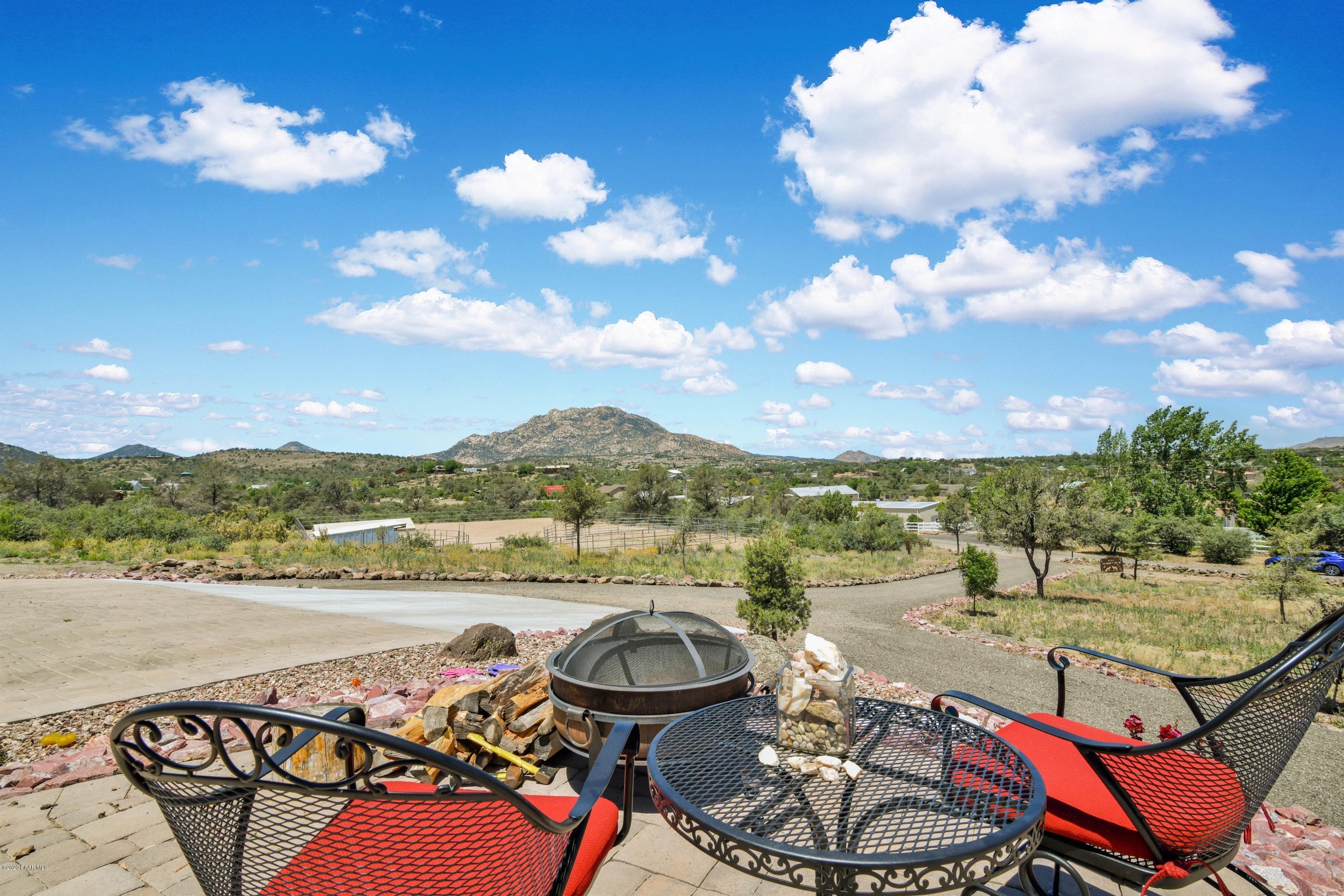 1275 West Cliff Rose Road Prescott, AZ 86305 - Photo 9 of 38 Front Patio Mountain Views