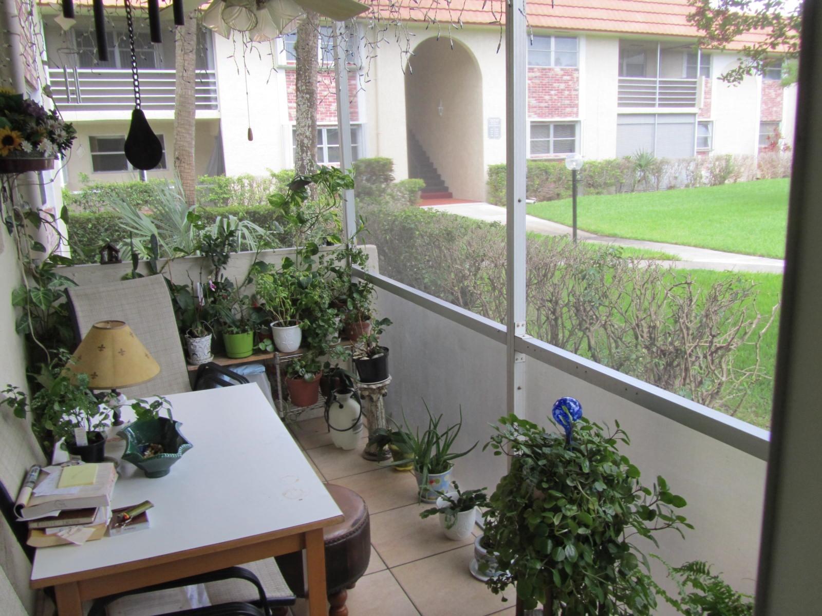 22745 Southwest 66th Avenue, Unit 103 Boca Raton, FL 33428 - Photo 12 of 12 Screened Patio