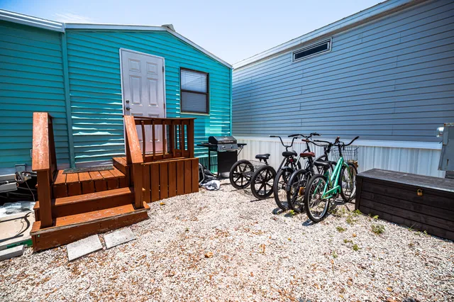 an aerial view of a house having outdoor space