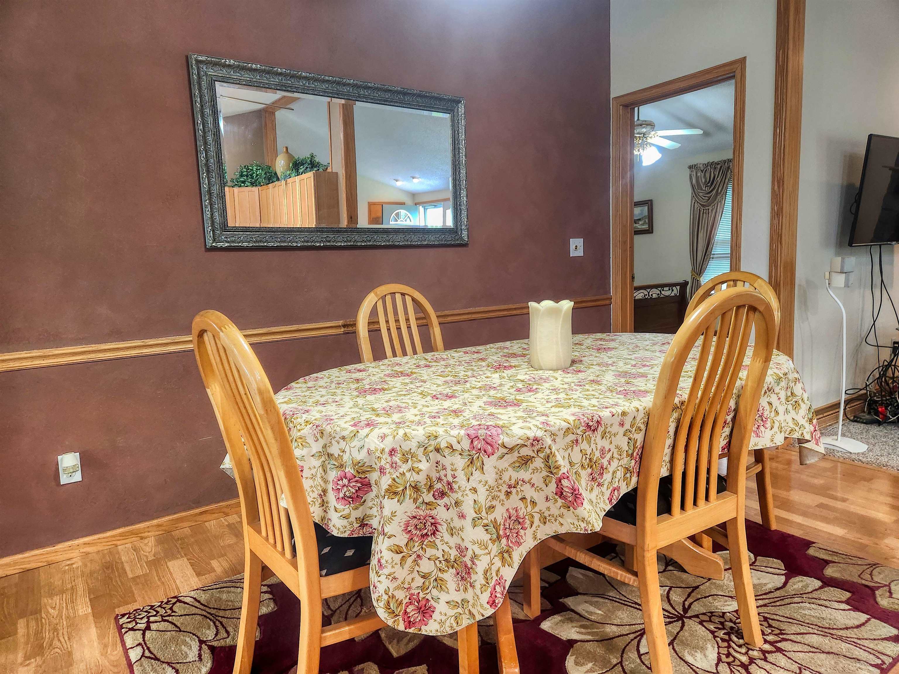 24344 Payne Road Shannon, IL 61078 - Photo 5 of 50 a bedroom with a bed and a mirror