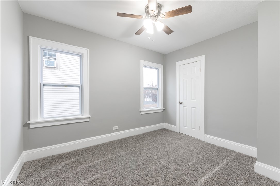 3517 Bainbridge Road Cleveland Heights, OH 44118 - Photo 25 of 35 Carpeted spare room featuring ceiling fan