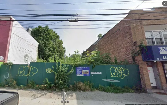 a sign that is on the side of a building