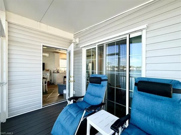 a view of a city from a balcony