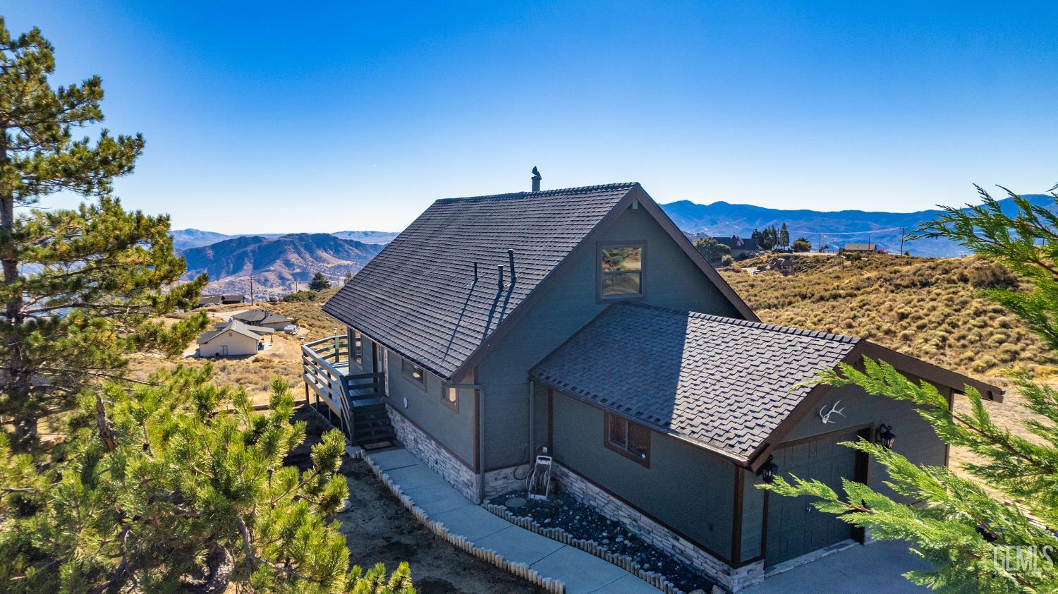 Undisclosed Address Tehachapi, CA 93561 - Photo 35 of 42 a aerial view of a house with a yard