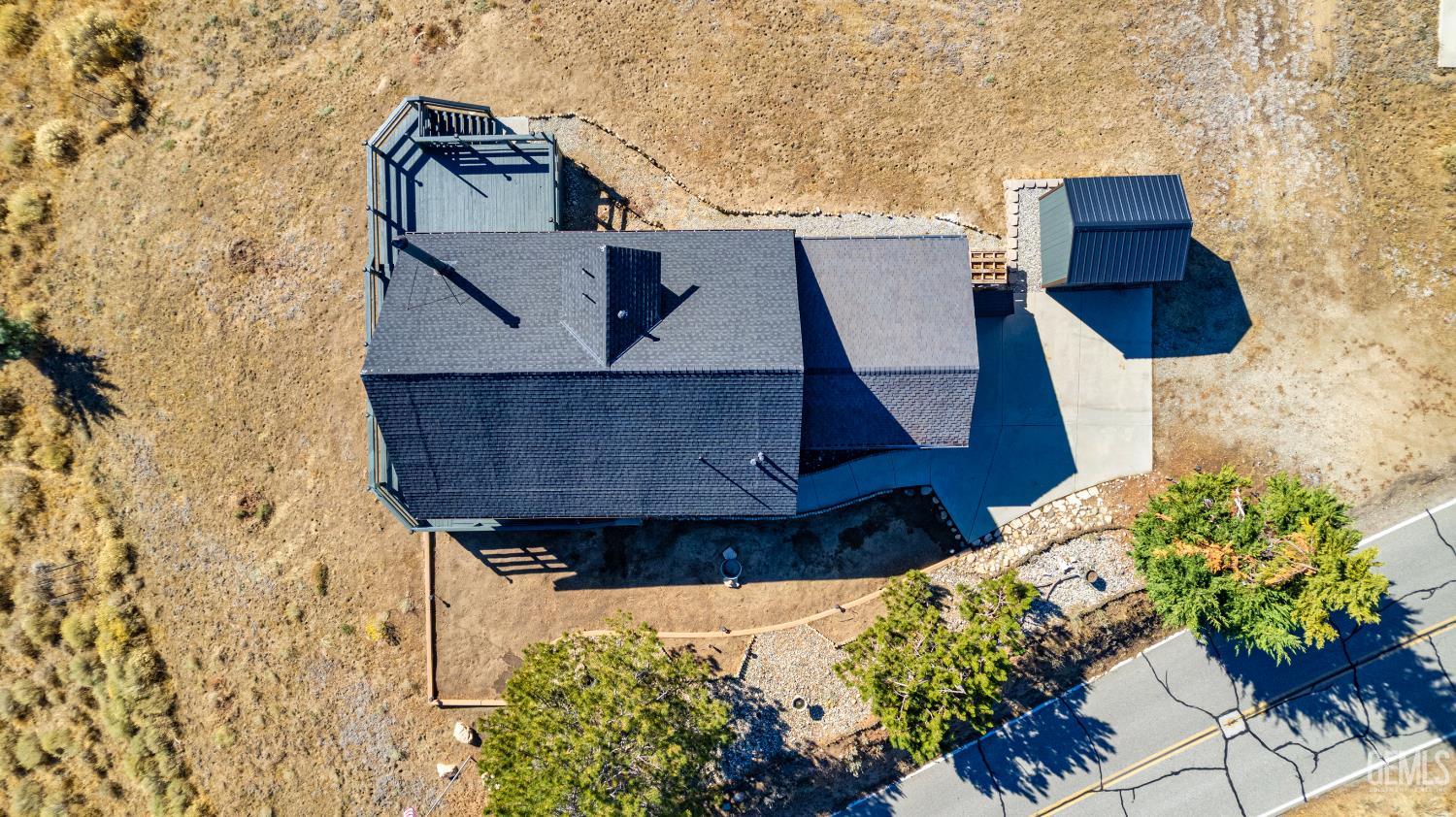Undisclosed Address Tehachapi, CA 93561 - Photo 37 of 42 an aerial view of a house with a yard
