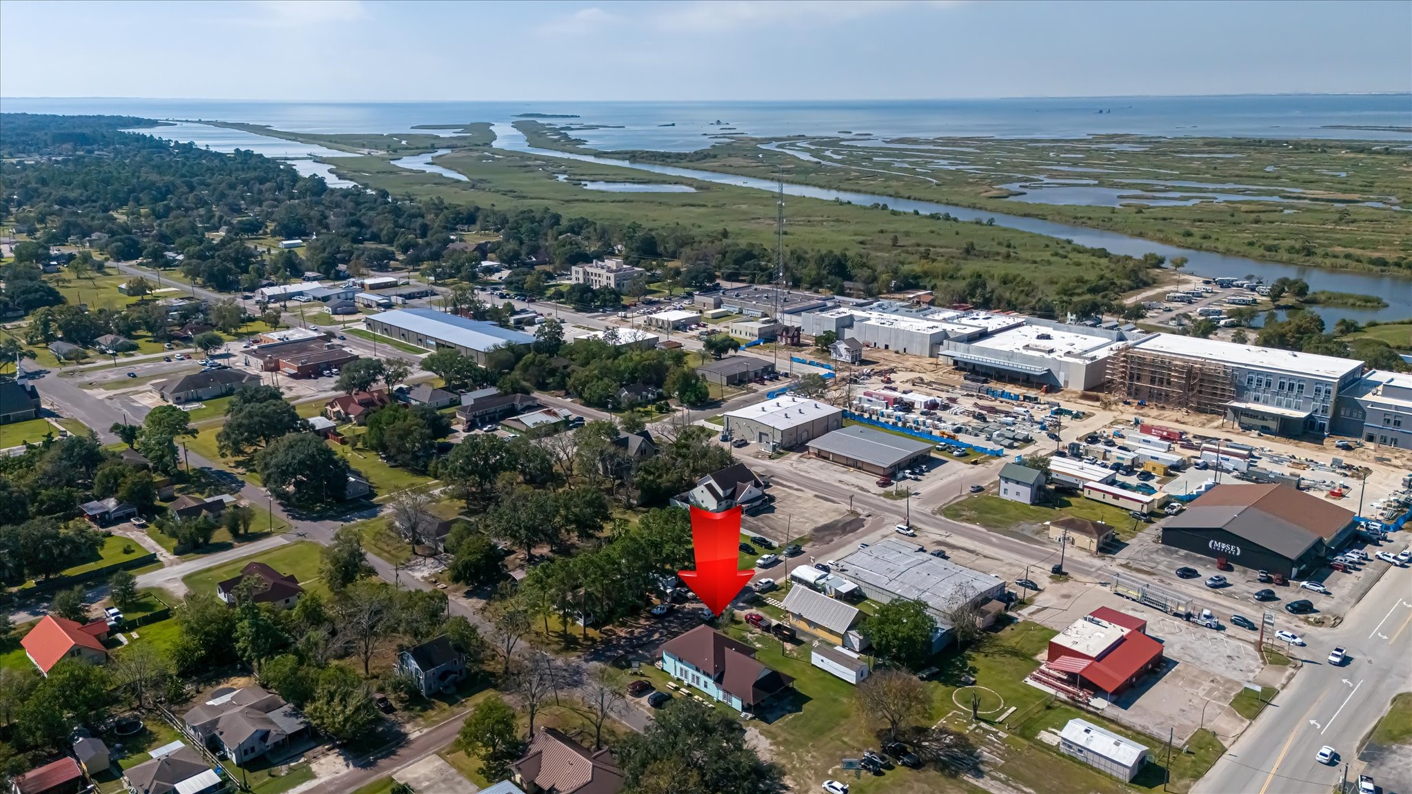 411 Willcox Street Anahuac, TX 77514 - Photo 43 of 50 a view of city and ocean