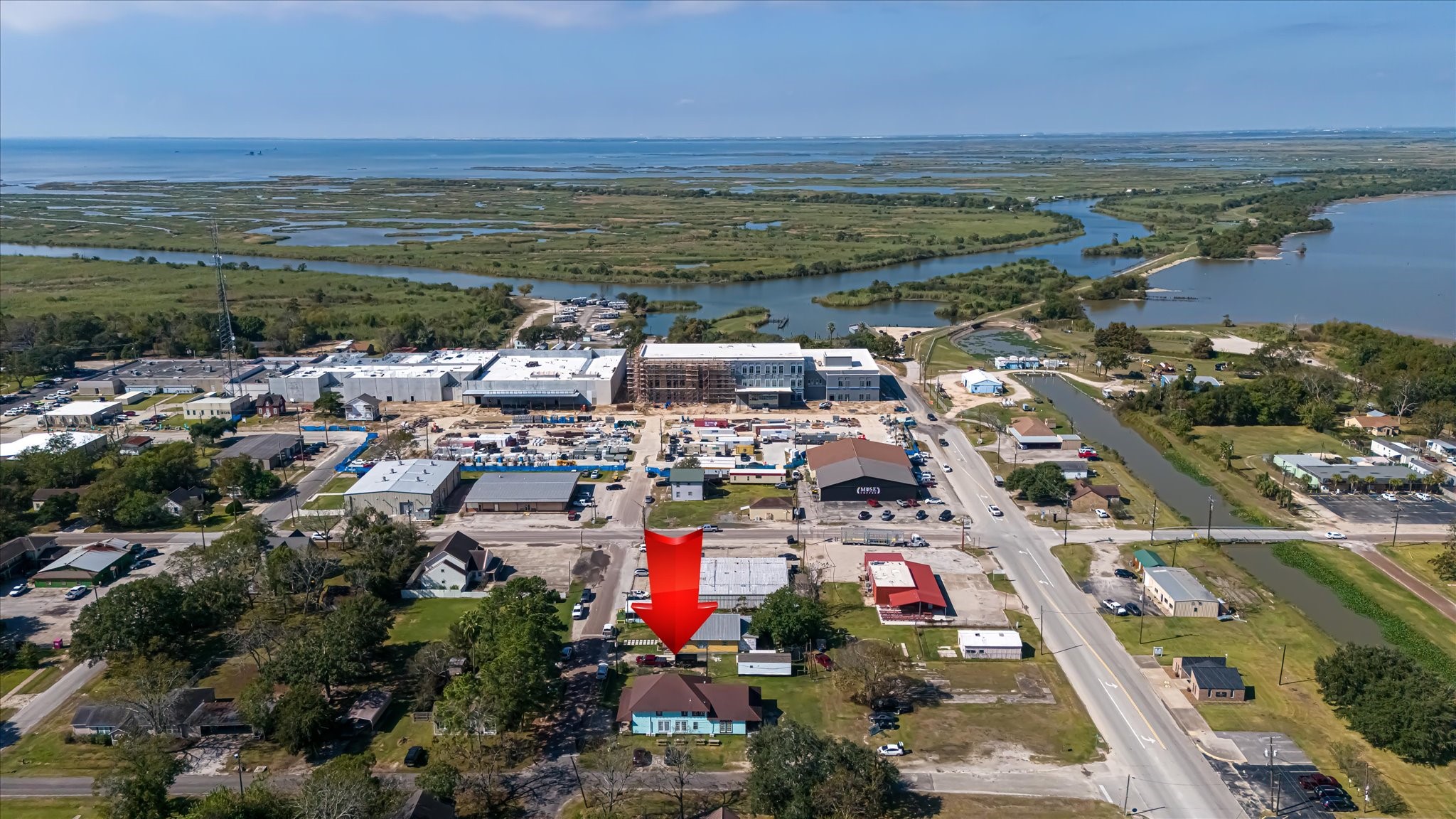 411 Willcox Street Anahuac, TX 77514 - Photo 45 of 50 a view of city and ocean
