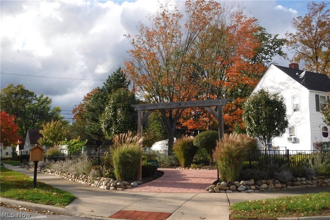 1008 Argonne Road Cleveland, OH 44121 - Photo 26 of 27 Public Garden with benches and Free Library stand