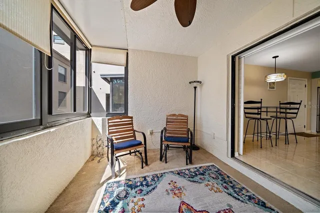 a view of a lake with a city