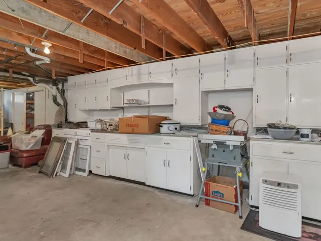 a view of storage and utility room