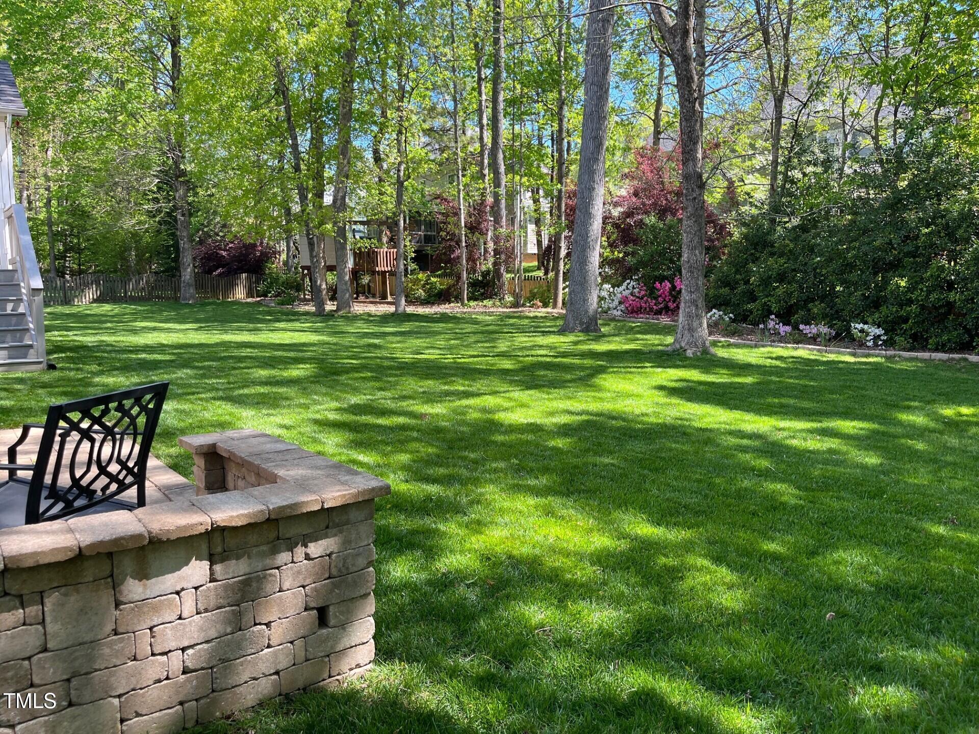 8300 Clarks Branch Drive Raleigh, NC 27613 - Photo 35 of 43 Spacious Cul De Sac Backyard