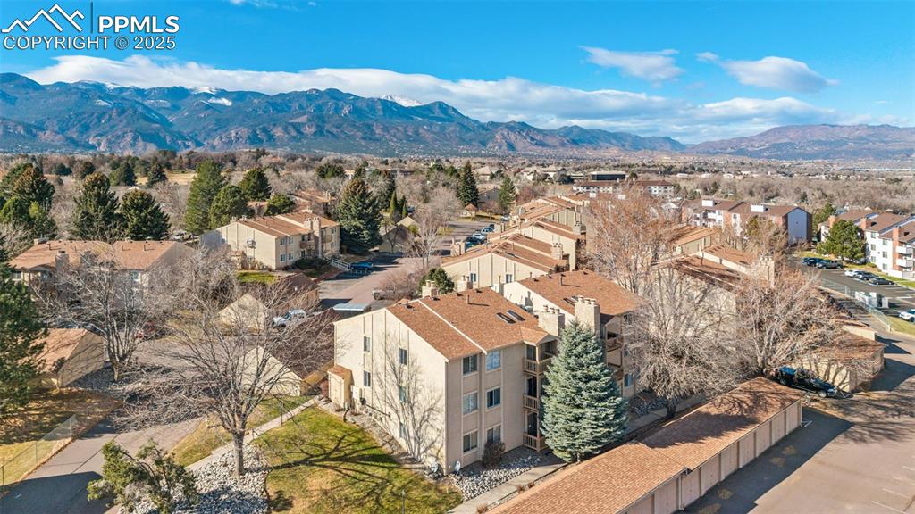 918 Tenderfoot Hill Road, Unit 202 Colorado Springs, CO 80906 - Photo 40 of 48 a view of a city with mountains in the background