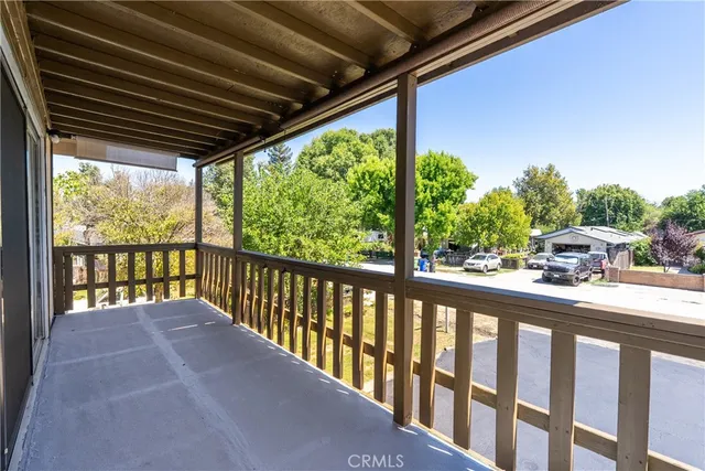 a view of porch with furniture