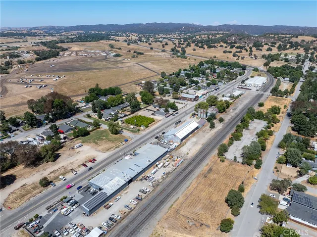 an aerial view of a city