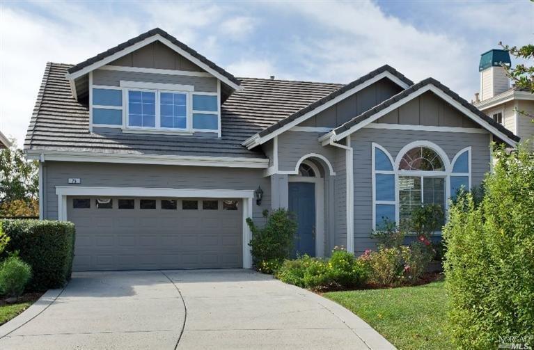 75 Pinheiro Circle Novato, CA 94945 - Photo 1 of 1 a front view of a house with a yard and garage