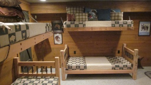 300 Buck Ridge Road Oneida, TN 37841 - Photo 30 of 39 Custom bunkbeds downstairs