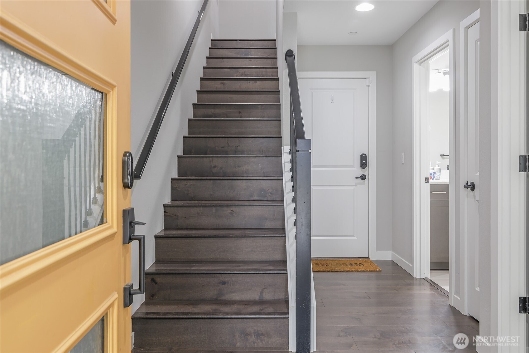 23630 6th Avenue Southeast, Unit B Bothell, WA 98021 - Photo 5 of 40 a view of entryway with wooden floor and door