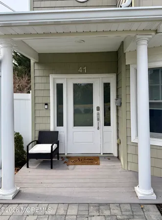 a view of a entryway of the house