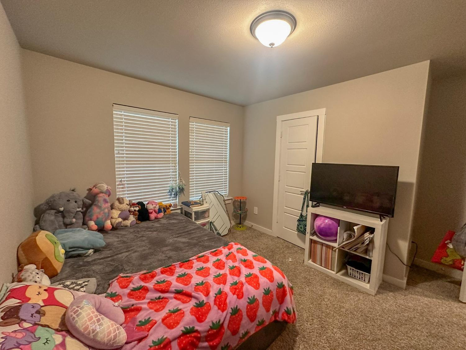 323 Ranger Street Wolfforth, TX 79382 - Photo 37 of 48 a bedroom with furniture and a flat screen tv