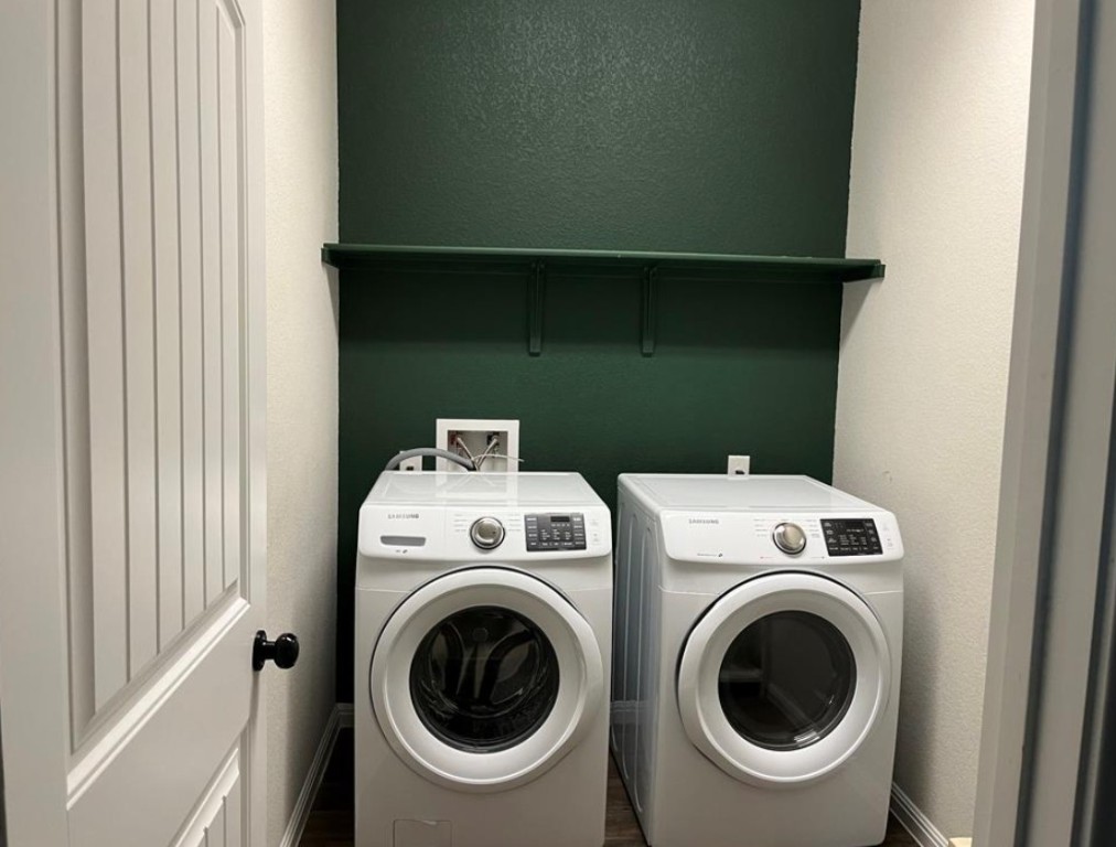 14110 Luisium View, Unit 72 Pflugerville, TX 78660 - Photo 15 of 21 a utility room with dryer and washer