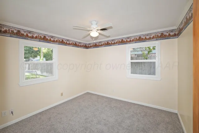 a view of a chandelier in a room