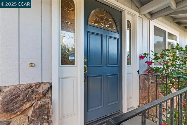 a view of front door