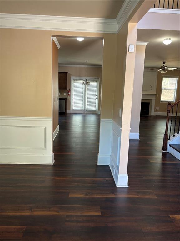 7562 Watson Circle Locust Grove, GA 30248 - Photo 15 of 66 a view of a hallway view with wooden floor and living room