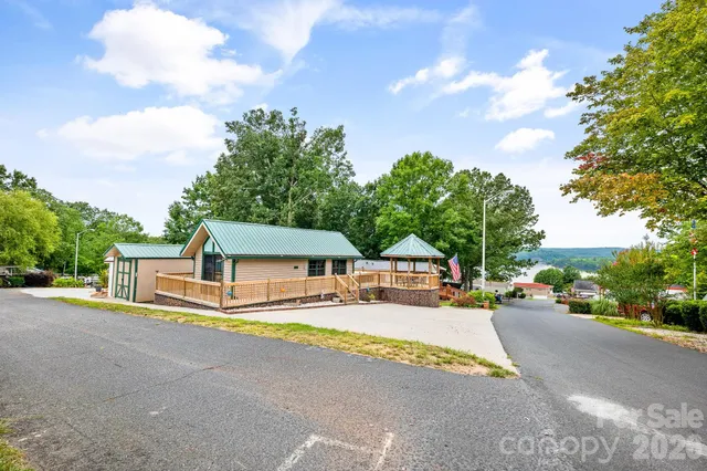 a house view with a garden space