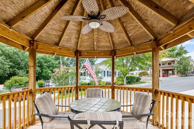 a view of porch with furniture