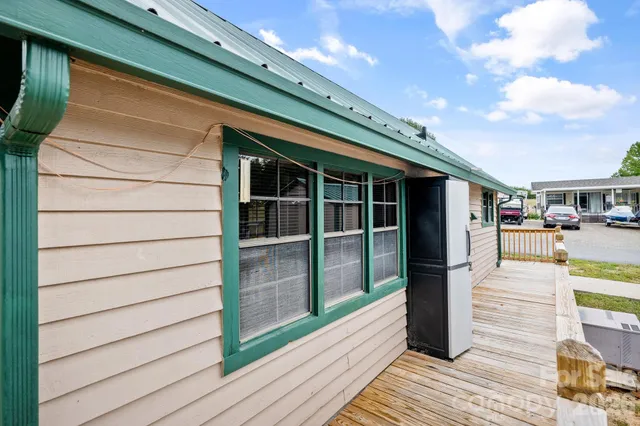 a view of a house with a deck