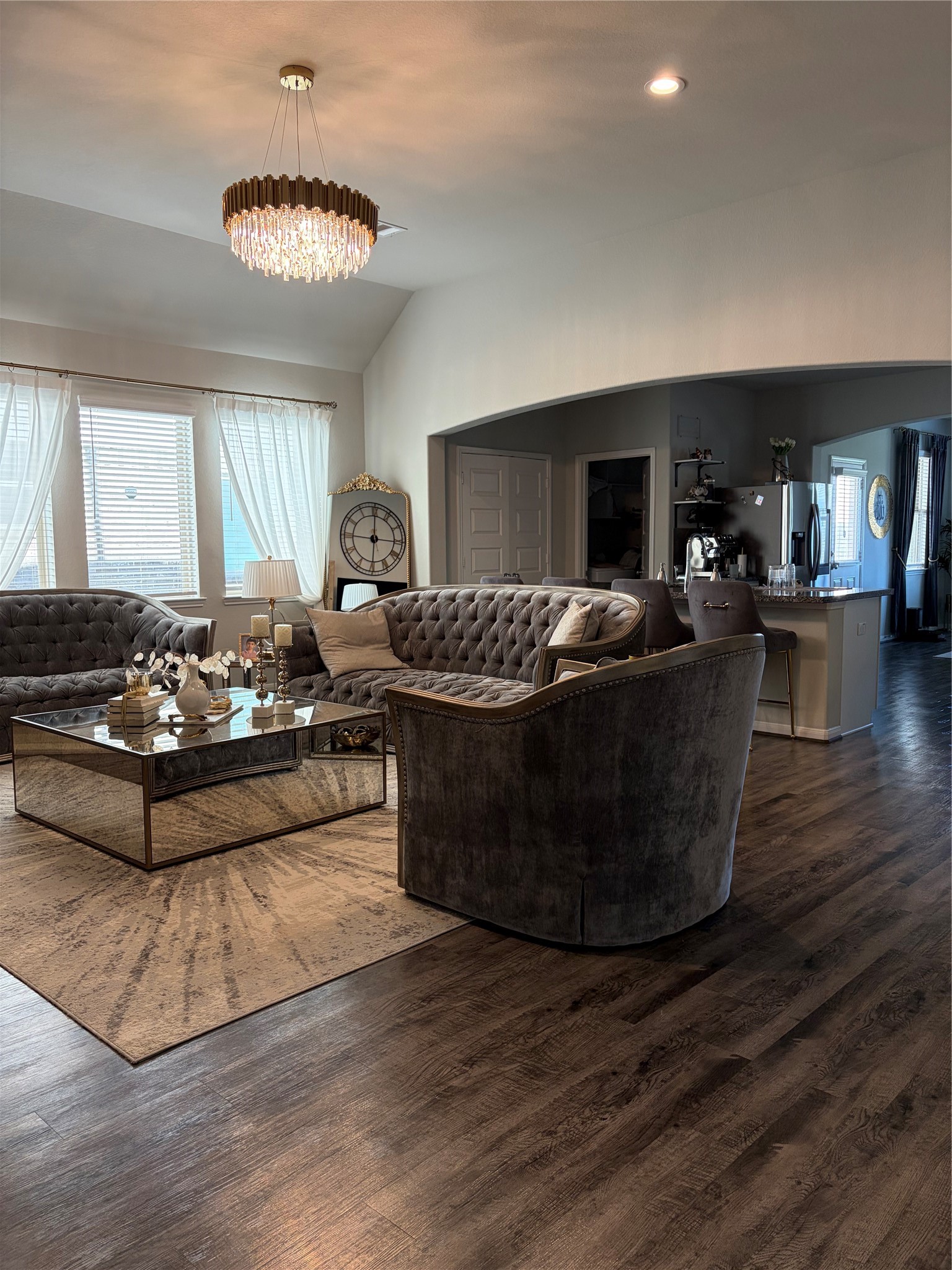 6010 Mapleton Meadow Lane Richmond, TX 77407 - Photo 32 of 34 a living room with furniture and a flat screen tv