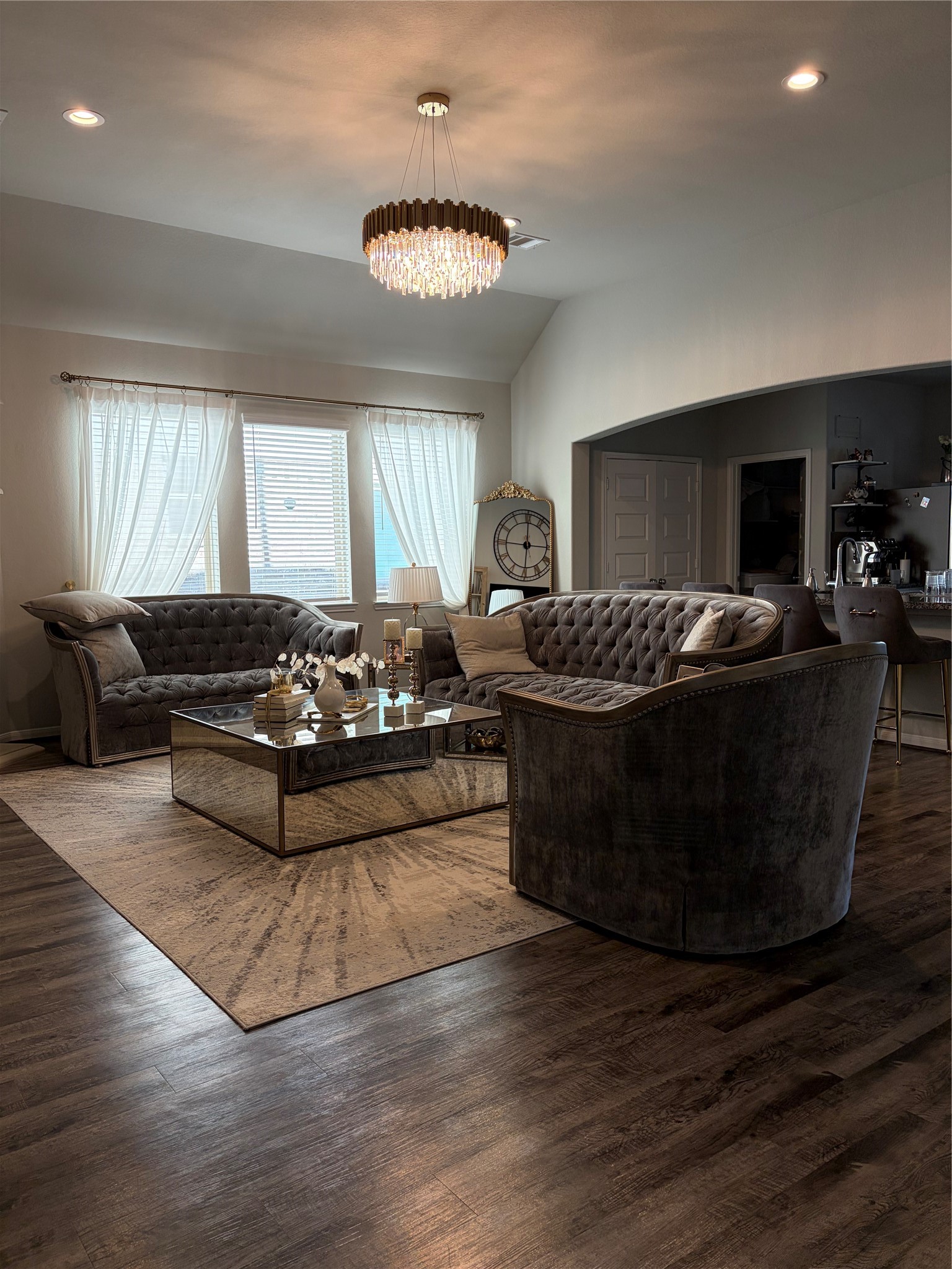 6010 Mapleton Meadow Lane Richmond, TX 77407 - Photo 33 of 34 a living room with furniture and a flat screen tv
