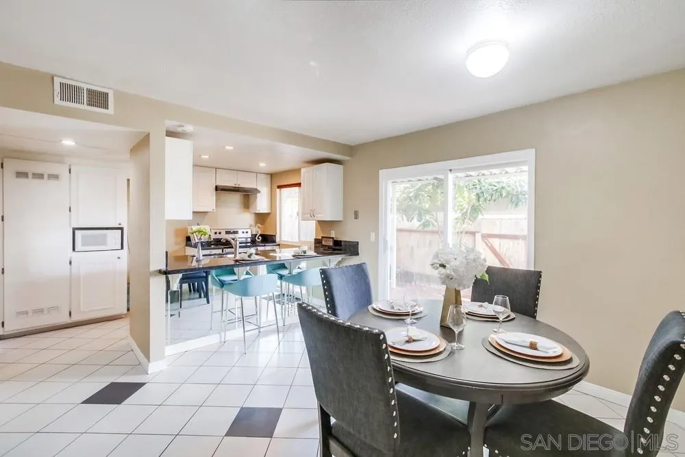933 Greenfield Drive, Unit D El Cajon, CA 92021 - Photo 12 of 41 a view of a dining room with furniture and a large window