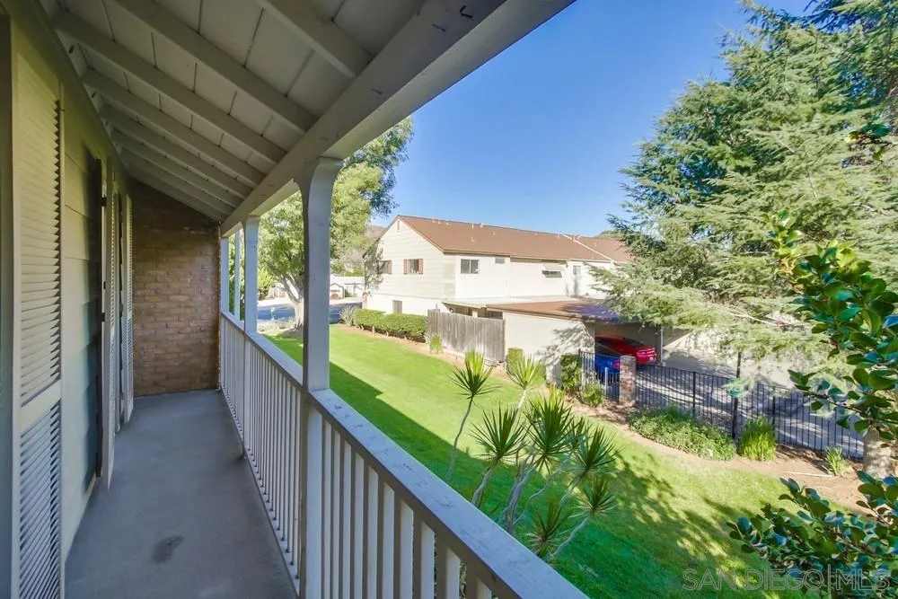 933 Greenfield Drive, Unit D El Cajon, CA 92021 - Photo 28 of 41 a view of a balcony with a yard