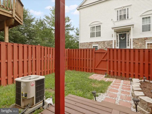 a view of a backyard with a garden