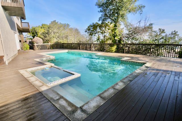 Undisclosed Address Millbrae, CA 94030 - Photo 15 of 30 a view of a backyard with a deck
