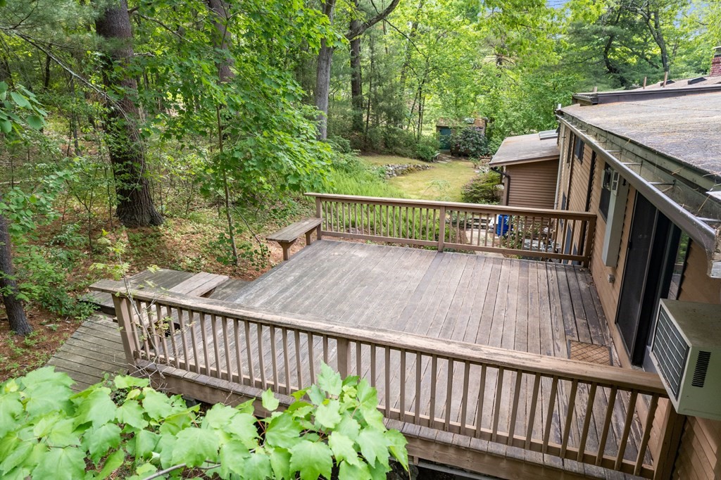 24 Granison Road Weston, MA 02493 - Photo 28 of 30 a view of a balcony with wooden floor