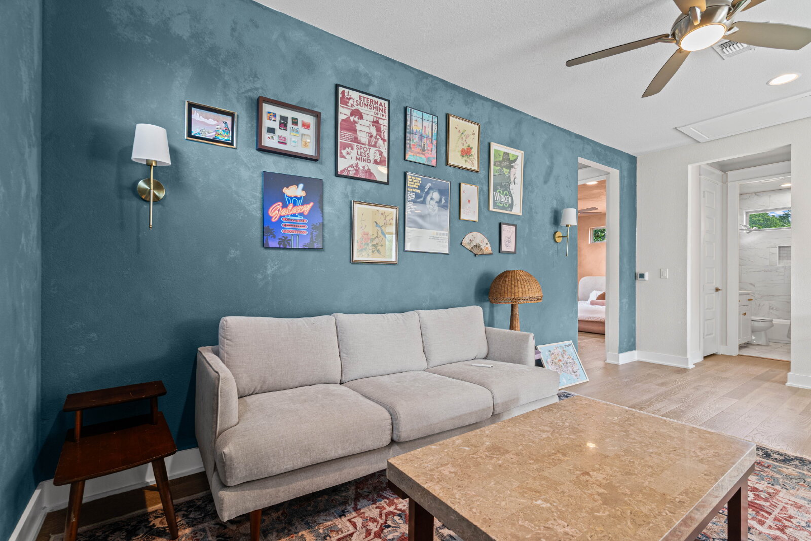 2906 Webberville Road, Unit 1 Austin, TX 78702 - Photo 12 of 23 a living room with furniture and a rug