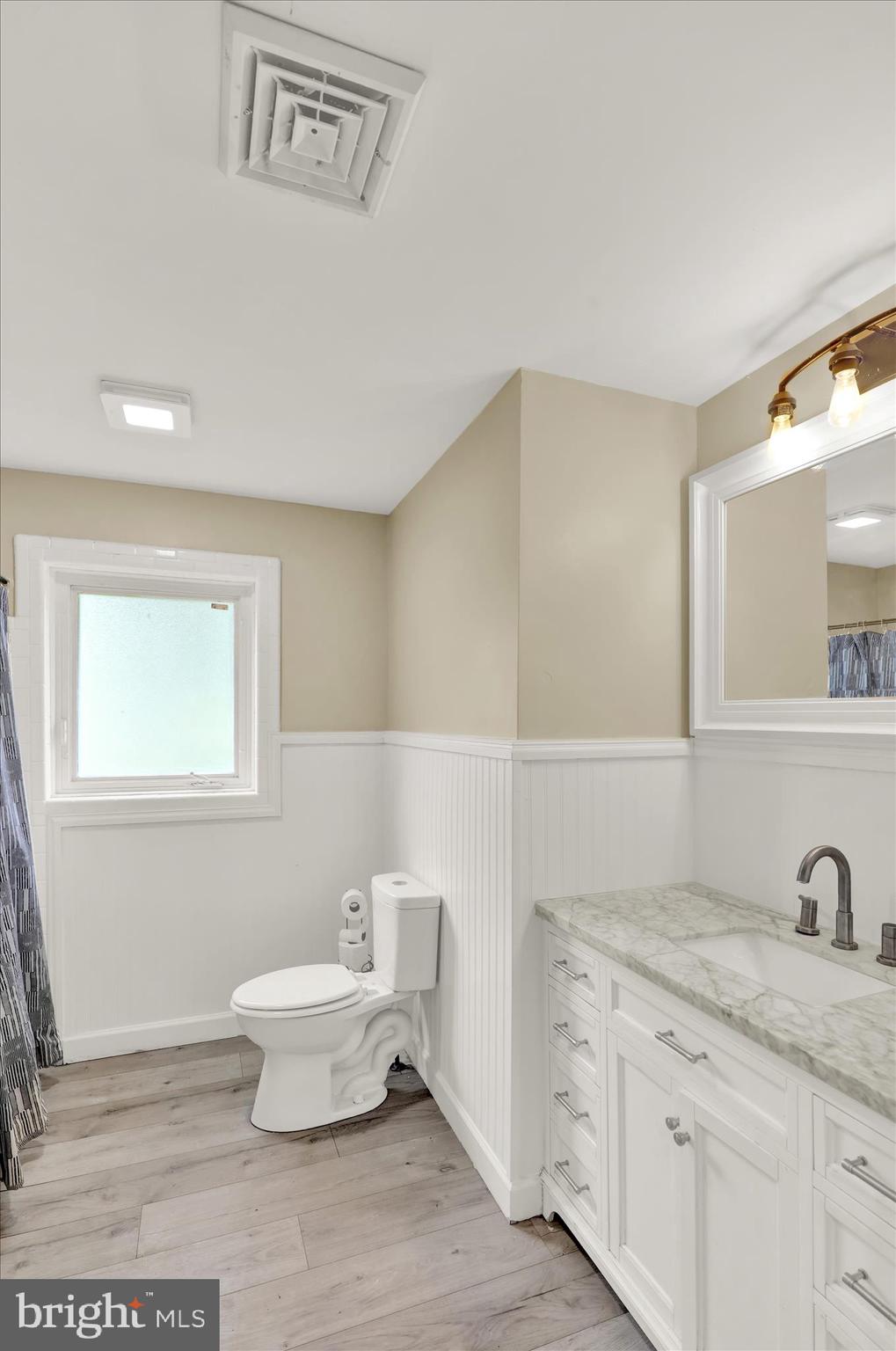 434 East Moyer Road Pottstown, PA 19464 - Photo 17 of 38 a spacious bathroom with a granite countertop sink and a mirror