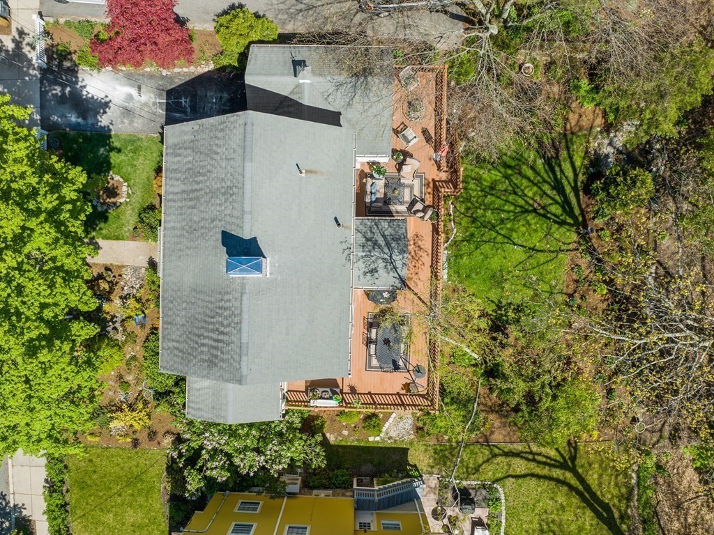 37 Crehore Road Boston, MA 02467 - Photo 26 of 30 an aerial view of a house with a yard