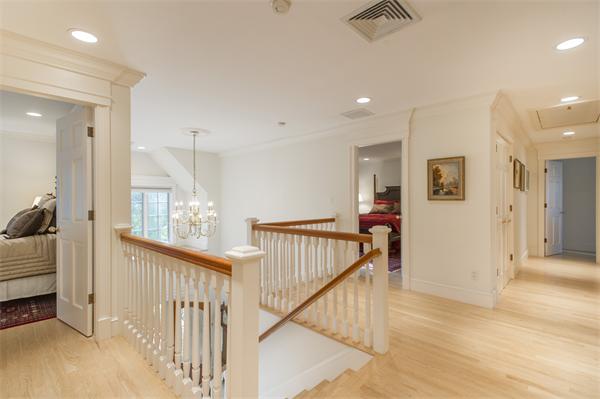 22 Chestnut Hill Road Newton, MA 02467 - Photo 15 of 30 a view of a hallway view with staircase