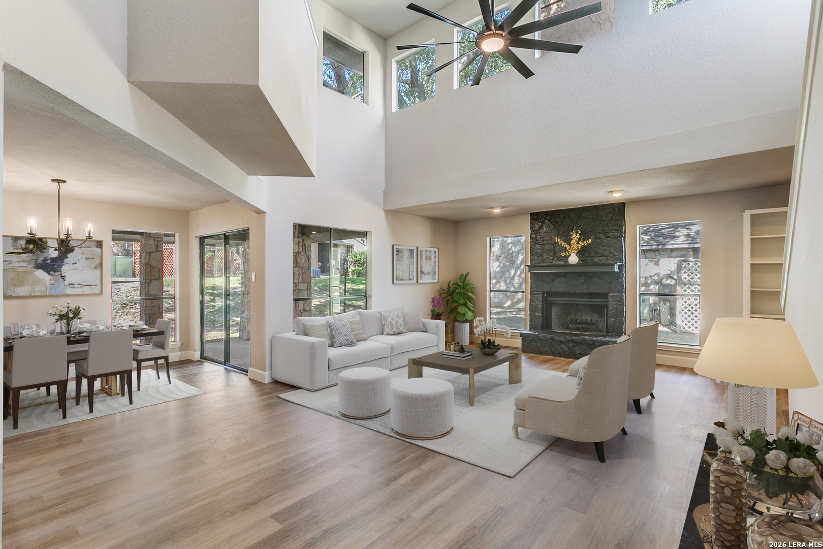 9380 Braun Road, Unit 501B San Antonio, TX 78254 - Photo 1 of 29 a living room with furniture and a wooden floor