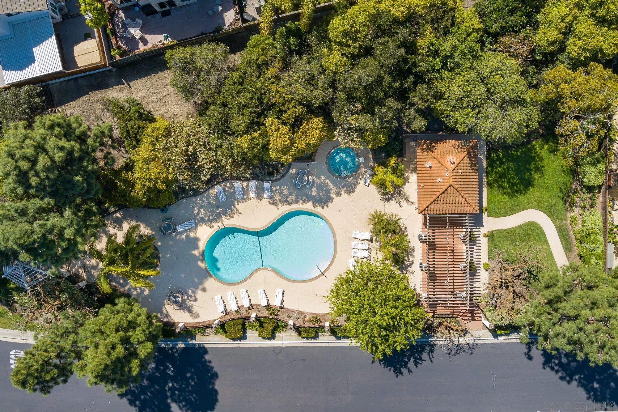 1414 Flair Encinitas Drive Encinitas, CA 92024 - Photo 34 of 41 an aerial view of a house with swimming pool and outdoor space