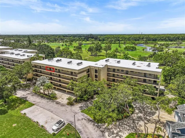 a view of a city with tall buildings