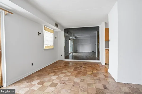 a view of an empty room